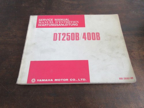 Yamaha dt250b dt400b 1974 - yamaha,