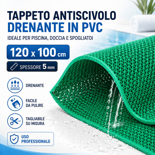 Tappeto antiscivolo drenante - antiscivolo,