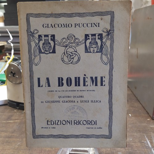 Libretto bohème giacomo - libretto,