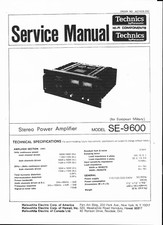 Technics Service Manual per