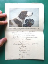 RARE MENU MENU HAND PAINTED