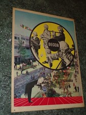 DECCA DISCHI ITALIA RECORDS ANNO 1954 ANNI 50 PUBBLICITA=ADVERTISING