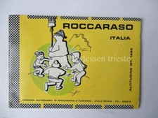 ROCCARASO L'Aquila vecchia GUIDA ORARIO TRENO mappa brochure 
