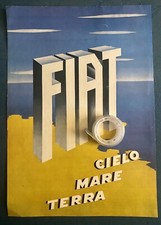 Rara Pubblicita’ FIAT Cielo Mare Terra del 1951
