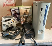 Console Xbox 360 Bianca Originale Microsoft cavi ali giochi FIFA 14 COD2 Chatpad