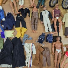 Lotto Big Jim Mattel anni 70 vintage old toys action figures rare vestitini