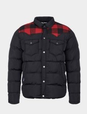 Piumino trapuntato Penfield uomo Rockford nero tartan rosso 60/40 Primaloft