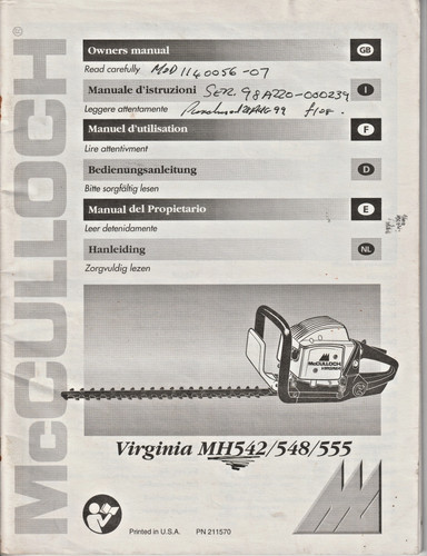 Motosega epoca mcculloch - motosega, d'epoca