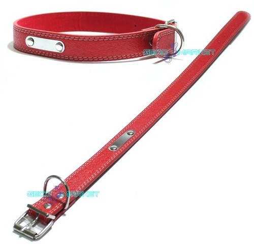 Collare con medaglietta cuoio - collare,