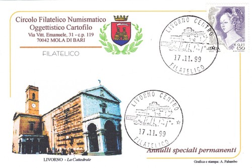 Cartolina livorno centro - cartolina,