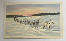 Cartolina d'epoca in lino ~