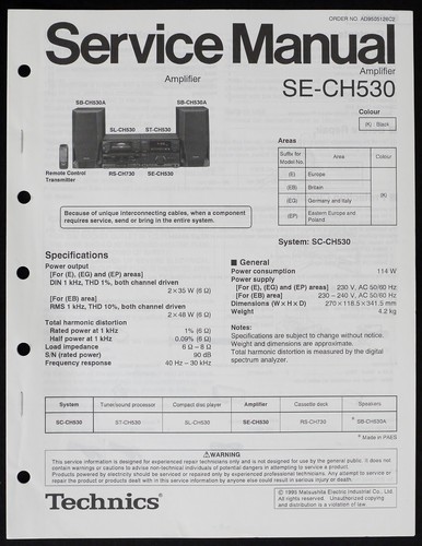 Originale technics ch530 - originale, se-ch530
