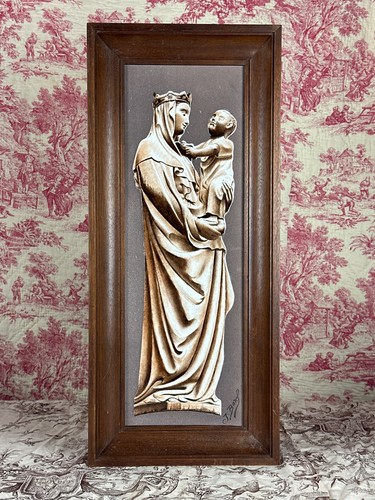 Quadro antico ritratto vergine - ritratto,