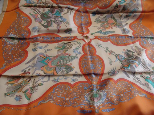 Sciarpa seta hermes poesie - sciarpa, hermes,