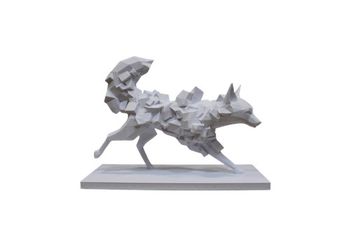 Scultura volpe caccia - scultura,
