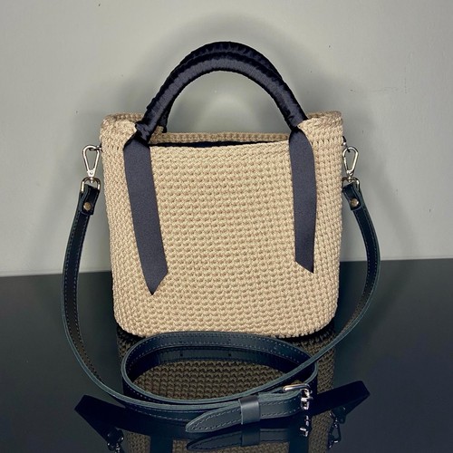 Borsa uncinetto artigianale - uncinetto,
