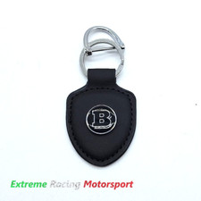 PORTACHIAVI IN ECOPELLE COLORE NERO LOGO METALLICO BRABUS