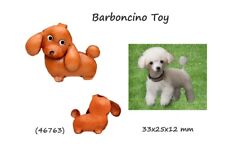 Portachiavi Pelle da Donna unisex con Cane Barboncino Toy 3D portachiave cani