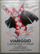 CARNEVALE VIAREGGIO BOZZETTI  CARRI 1987