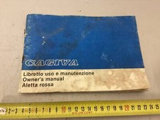 brochure depliant cagiva 125 aletta rossa libretto uso e manutenzione