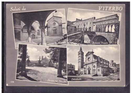 Cartolina saluti viterbo - cartolina, da