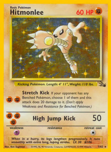 Hitmonlee pokemon - hitmonlee, 7/62
