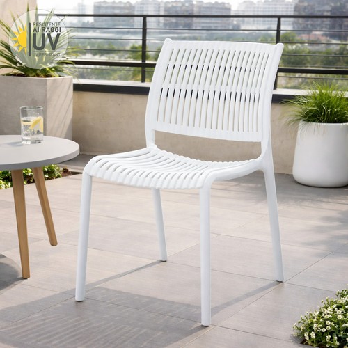 Sedia giardino plastica - in,