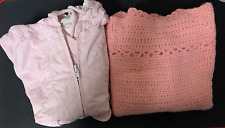 Brums bebe Spolverino 9 mesi e vestito rosa fatto a mano