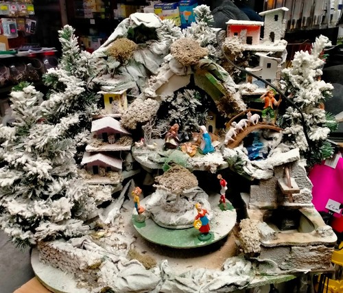 Presepe vintage fontana - vintage,