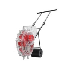 Seminatrice Manuale Spinta Manuale Giardino Seminatrice Rullo Seminatrice e Fertilizzante Applicatore