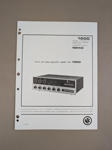 Nikko trm 1200 - nikko, trm-1200