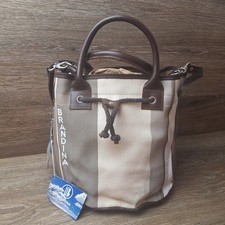Borsa a tracolla/hag Brandina marrone e marrone nuova con etichette