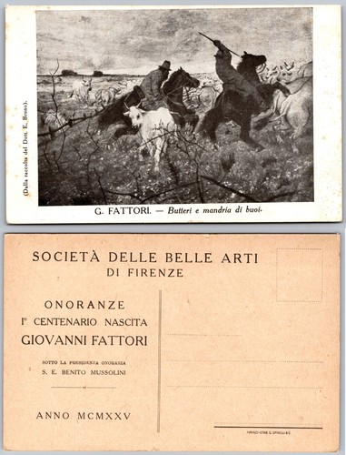 Cartolina butteri mandria di - cartolina,