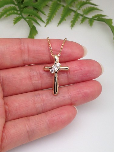 Collana con ciondolo croce - , oro
