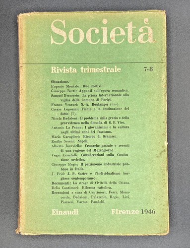 Società rivista 1946 8 - 1946, n.7-8