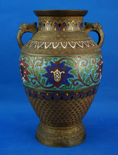 Vaso cinese bronzo cloisonné - cinese,