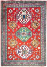 Tappeto Kazak "a nuvole azerbaijan Vecchio  mis:188x153 cm