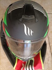 Casco Moto Integrale MT Helmets TARGO TRUCK A2 Nero Opaco Giallo Fluorescente