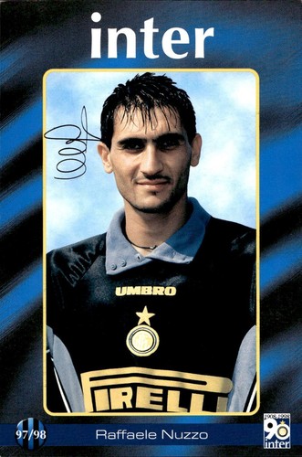 Cartolina calciatori inter - cartolina,