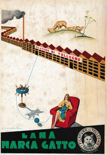 Pubblicita 1932 lana gatto - pubblicita',