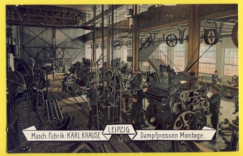 Cpa germany leipzig - leipzig, fabrik