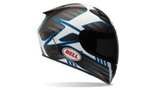 Bell Casco Moto Bell Star Pinned Blu Nero Leggero