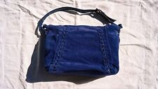 COCCINELLE borsa a tracolla Blu Suede Handbag