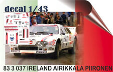 83 3 DECAL 1/43 RALLY IRELAND  1983 3 LANCIA 037 AIRIKKALA PIIRONEN