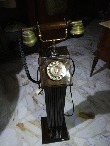 Telefono rotella antico - telefono, a