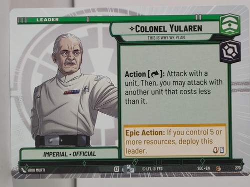 Colonnello yularen hyperspace - colonnello,