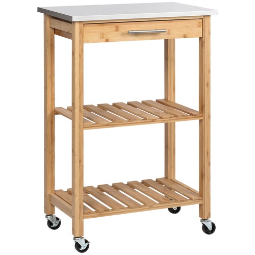 Carrello cucina bambù - carrello, da