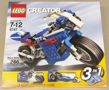 LEGO Creator 6747 Cavaliere da Corsa NUOVO! Moto Chopper 3 in 1 Bici Dragster Corsa