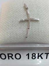 Croce in oro bianco 750 18 kt