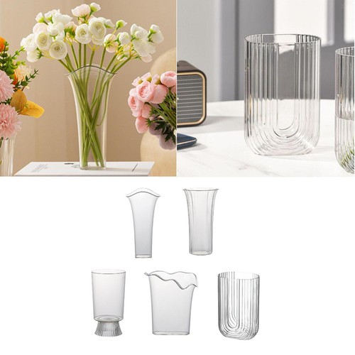 Vaso trasparente per fiori